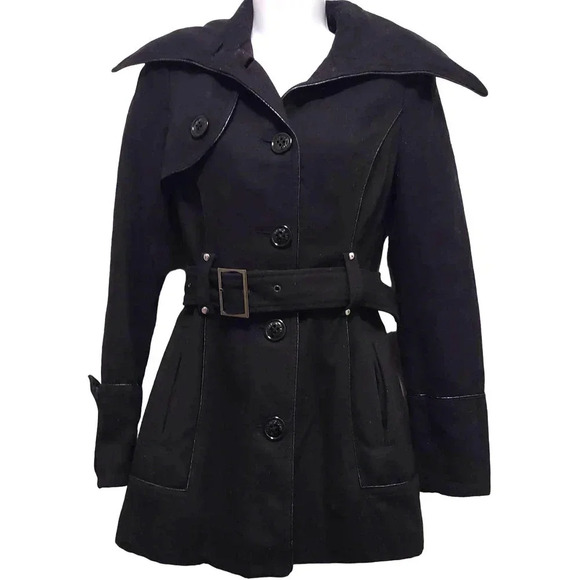 Miss Sixty M60 Wool Blend Belted Coat - Picture 1 of 8